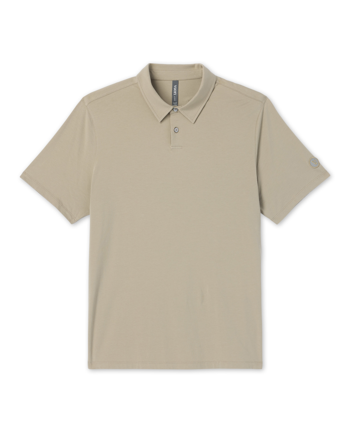 Short Sleeve Feather Polo | Biscotti