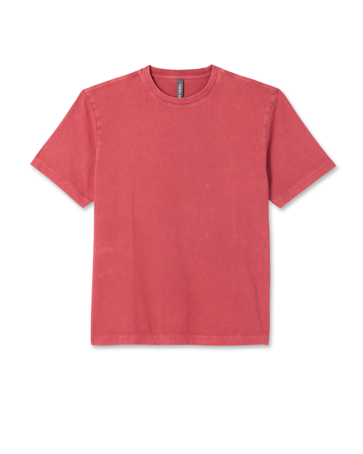 Short Sleeve Vuori Heavyweight Cotton Tee - Relaxed Fit | Sour Cherry Garment Dye