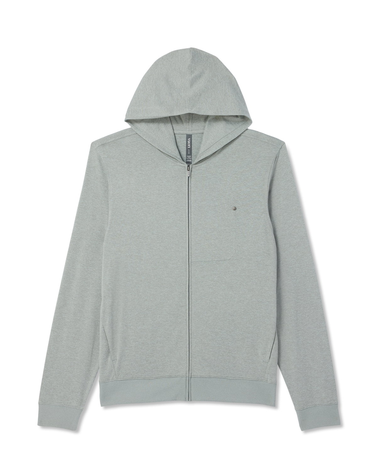 Ponto Full Zip Hoodie | Slate Rock Heather