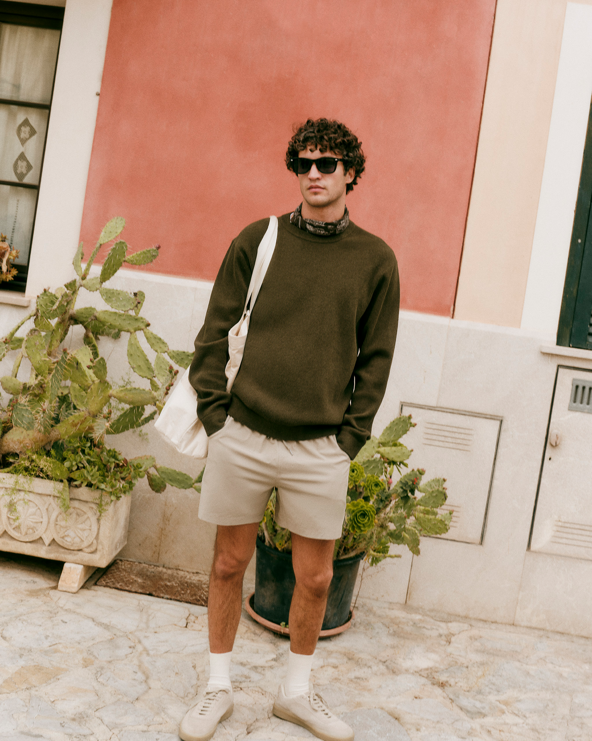 Midweight Rib Sweater | Olive