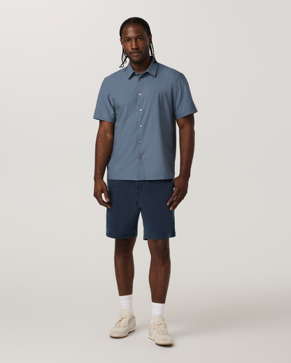 Short Sleeve Manhattan Button Down | Waterfall