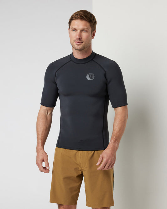 Short Sleeve Yulex Wetsuit Top | Washed Black