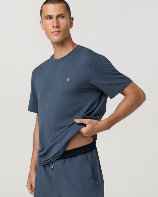 Short Sleeve Clearview Seamless Tee | Bay Blue