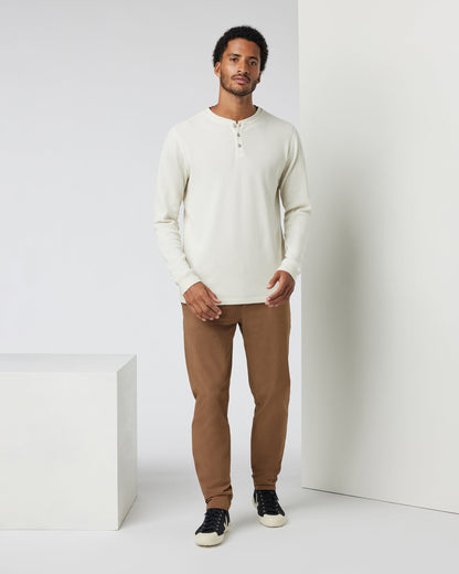 Waffle Henley | Bone
