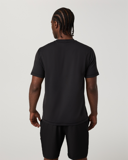 Short Sleeve Ponto Performance Tee | Solid Black