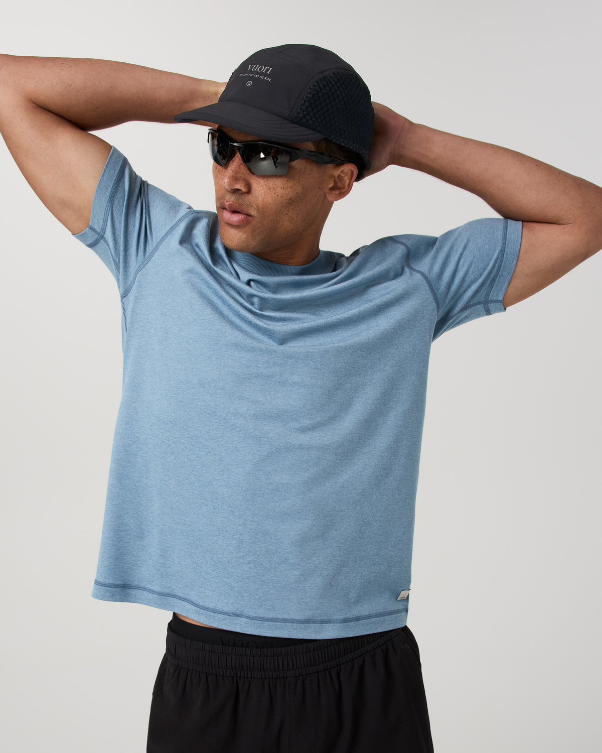 Short Sleeve Ponto Performance Tee | Salty Air Heather