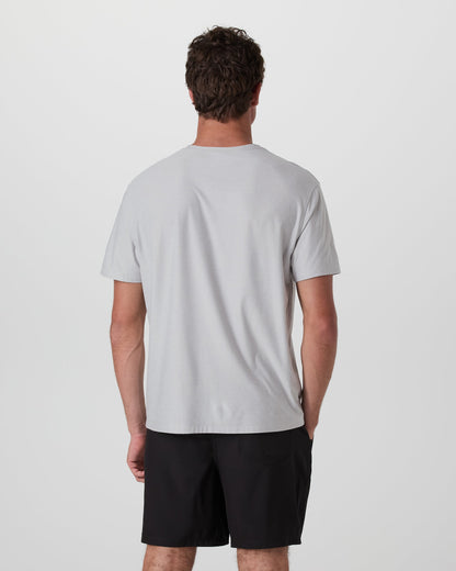 Short Sleeve Strato Pocket Tee - Relaxed Fit | Platinum Heather