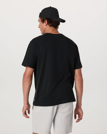 Short Sleeve Vuori Heavyweight Cotton Tee - Relaxed Fit | Black