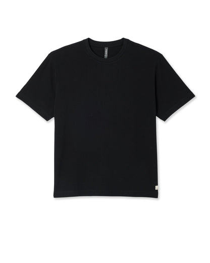 Short Sleeve Vuori Heavyweight Cotton Tee - Relaxed Fit | Black