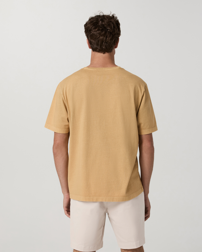 Short Sleeve Vuori Heavyweight Cotton Tee - Relaxed Fit | Golden Brown Garment Dye