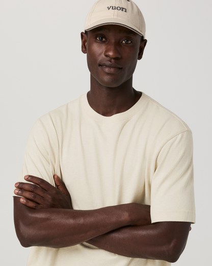 Short Sleeve Vuori Heavyweight Cotton Tee - Relaxed Fit | Buttermilk Heather