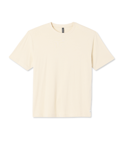Short Sleeve Vuori Heavyweight Cotton Tee - Relaxed Fit | Buttermilk Heather