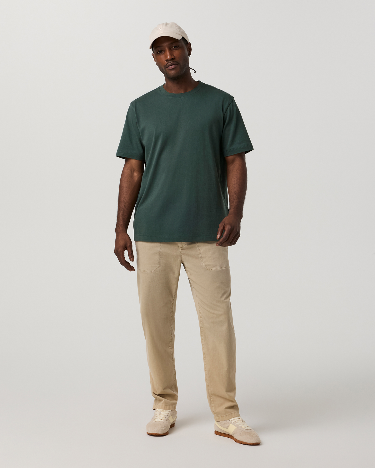 Short Sleeve Vuori Heavyweight Cotton Tee - Relaxed Fit | Hemlock