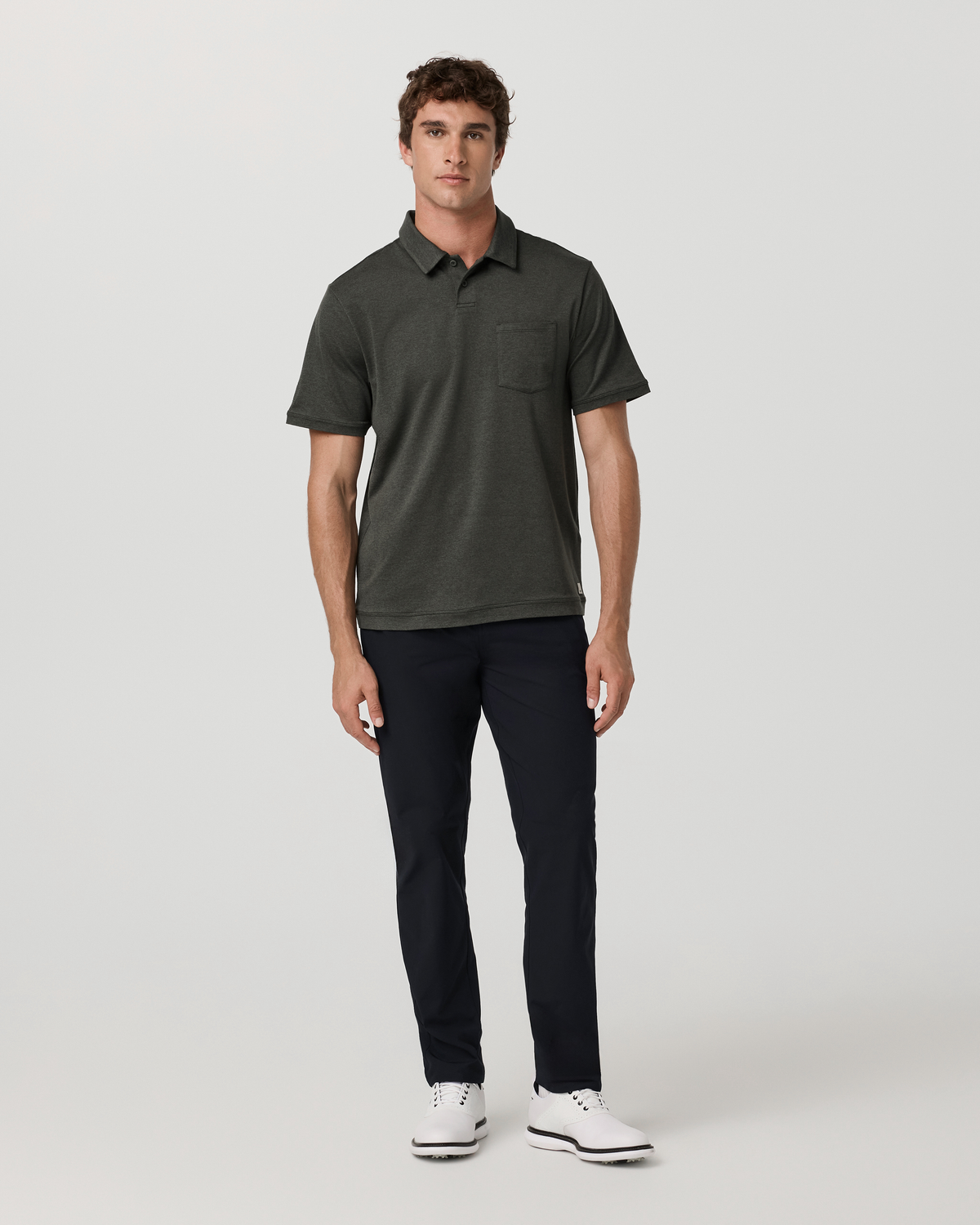 Short Sleeve Ponto Performance Polo | Army Heather