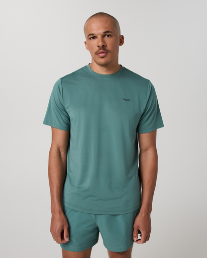 Short Sleeve Viewpoint Performance Tee 2.0 | Dark Cyan
