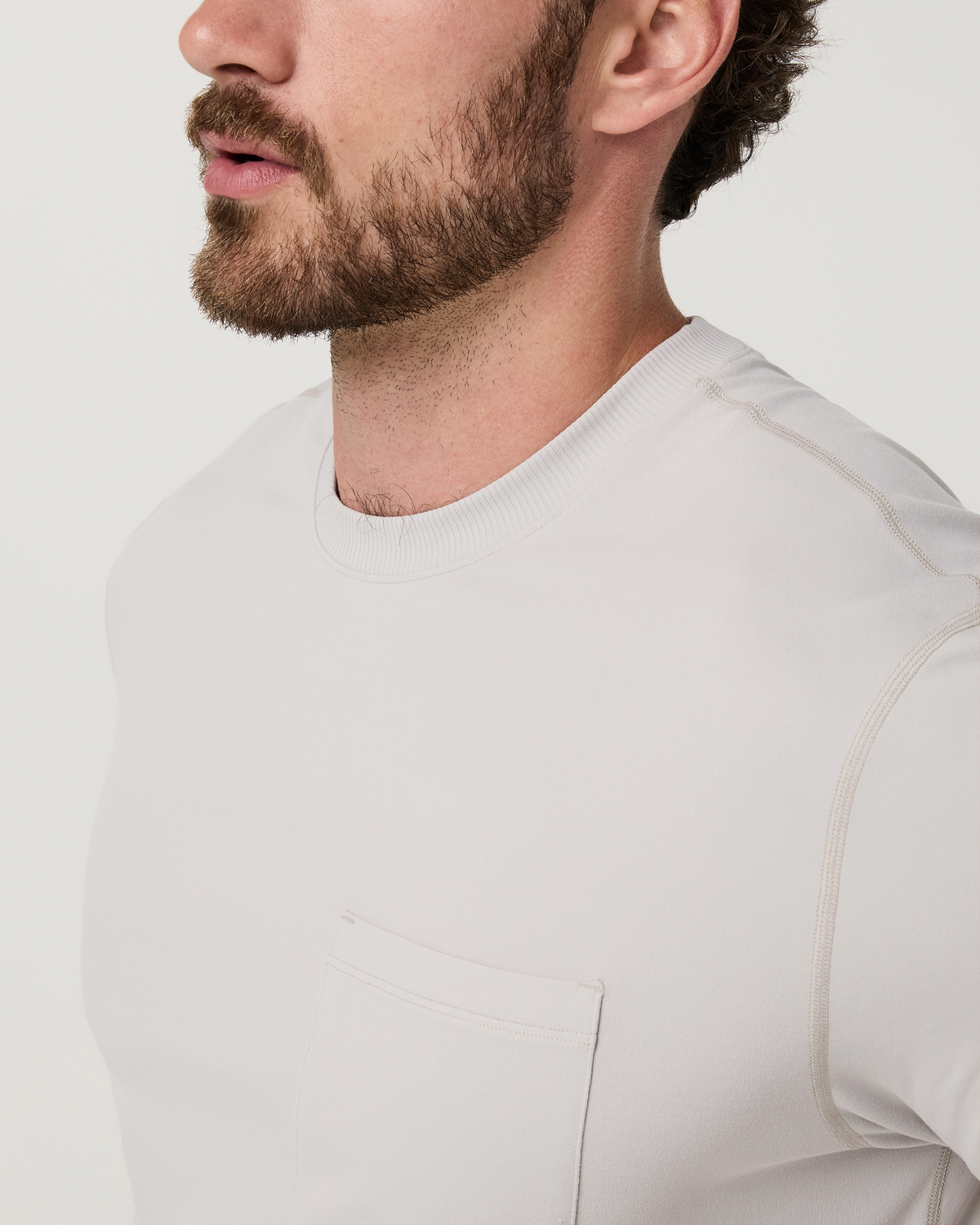 Short Sleeve Ponto Pocket Tee - Relaxed Fit | Suede
