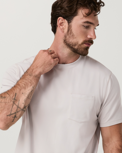 Short Sleeve Ponto Pocket Tee - Relaxed Fit | Suede