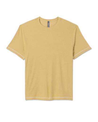 Short Sleeve Strato Tech Tee - Contrast | Golden Brown Heather