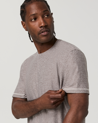 Short Sleeve Strato Tech Tee - Contrast | Heather Grey