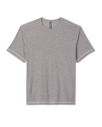Short Sleeve Strato Tech Tee - Contrast | Heather Grey