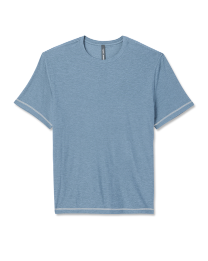 Short Sleeve Strato Tech Tee - Contrast | Waterfall Heather