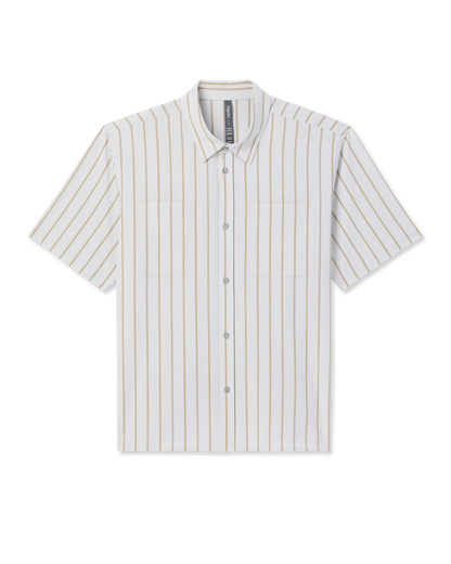 Short Sleeve Bridge Button Down - Relaxed Fit | Salt Marina Stripe