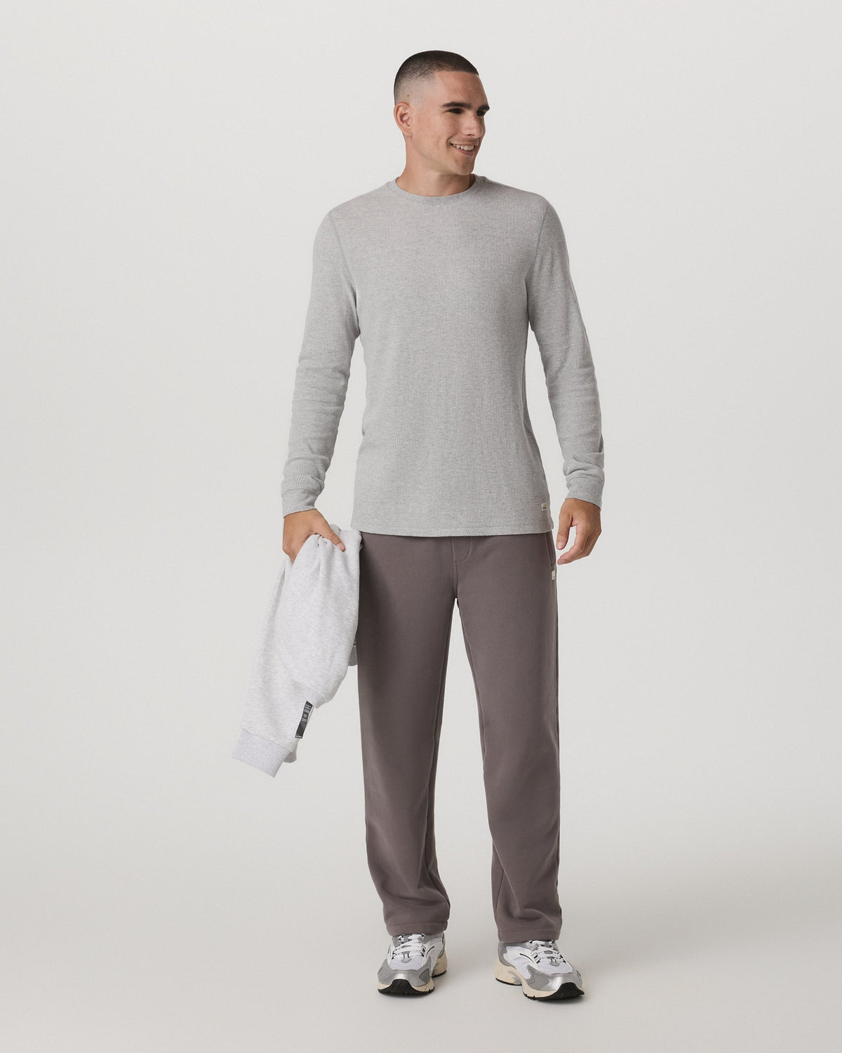Waffle Crew | Light Heather Grey
