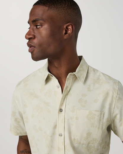 Short Sleeve Bridge Button Down | Sandalwood Fleur