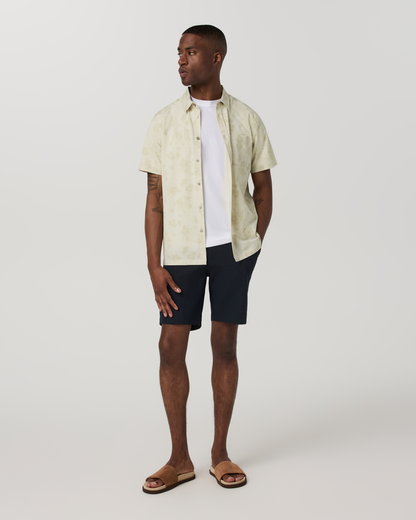 Short Sleeve Bridge Button Down | Sandalwood Fleur