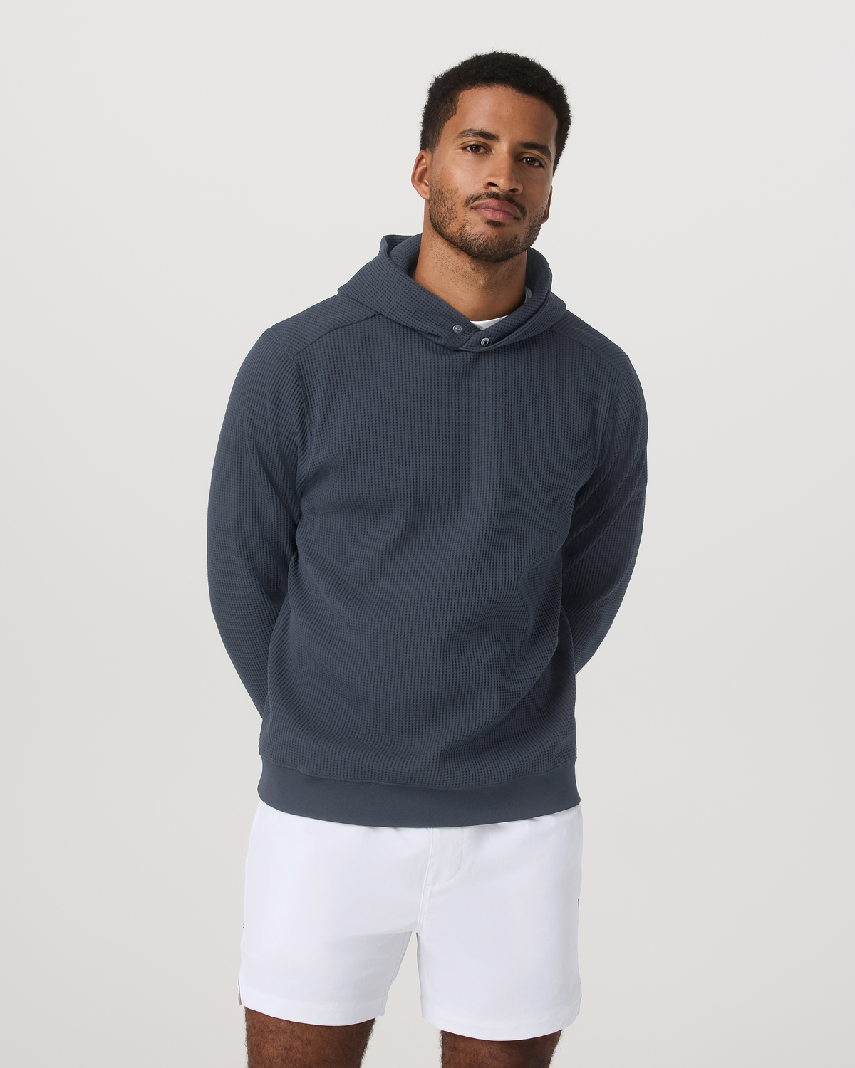 Tech Waffle Pullover Hoodie | Ink