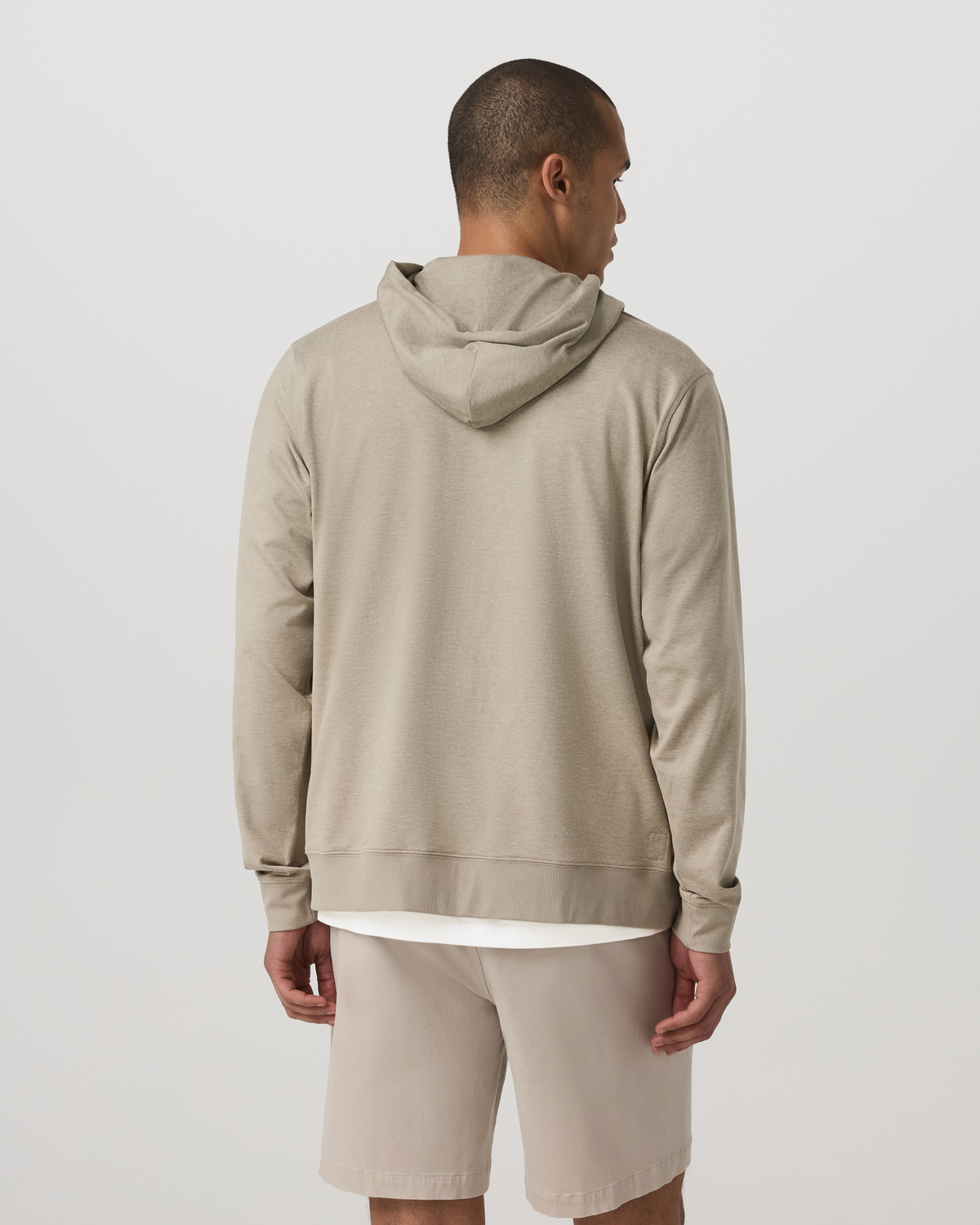 Ponto Full Zip Hoodie | Truffle Heather
