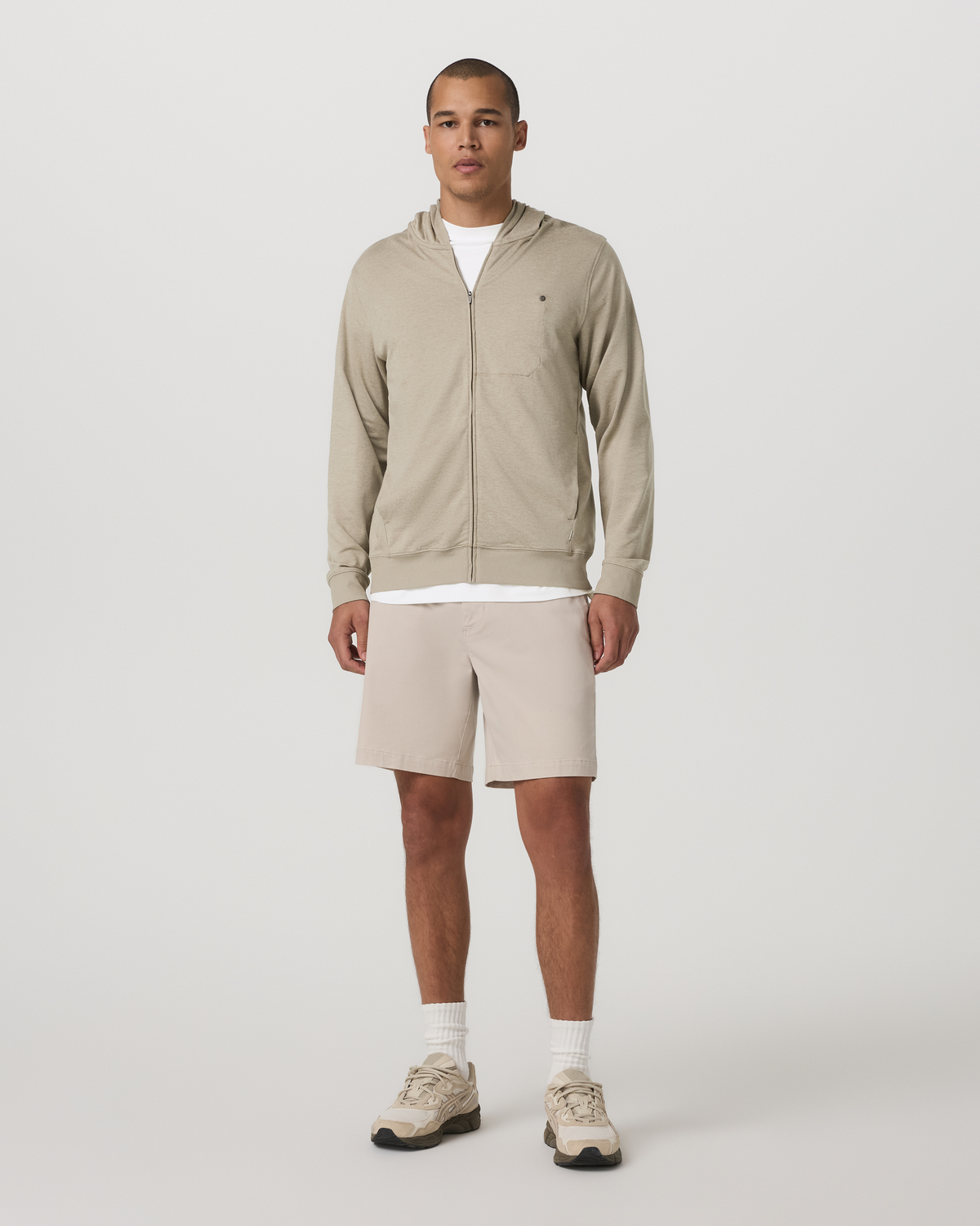 Ponto Full Zip Hoodie | Truffle Heather