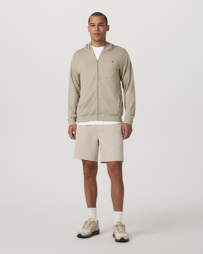 Ponto Full Zip Hoodie | Truffle Heather