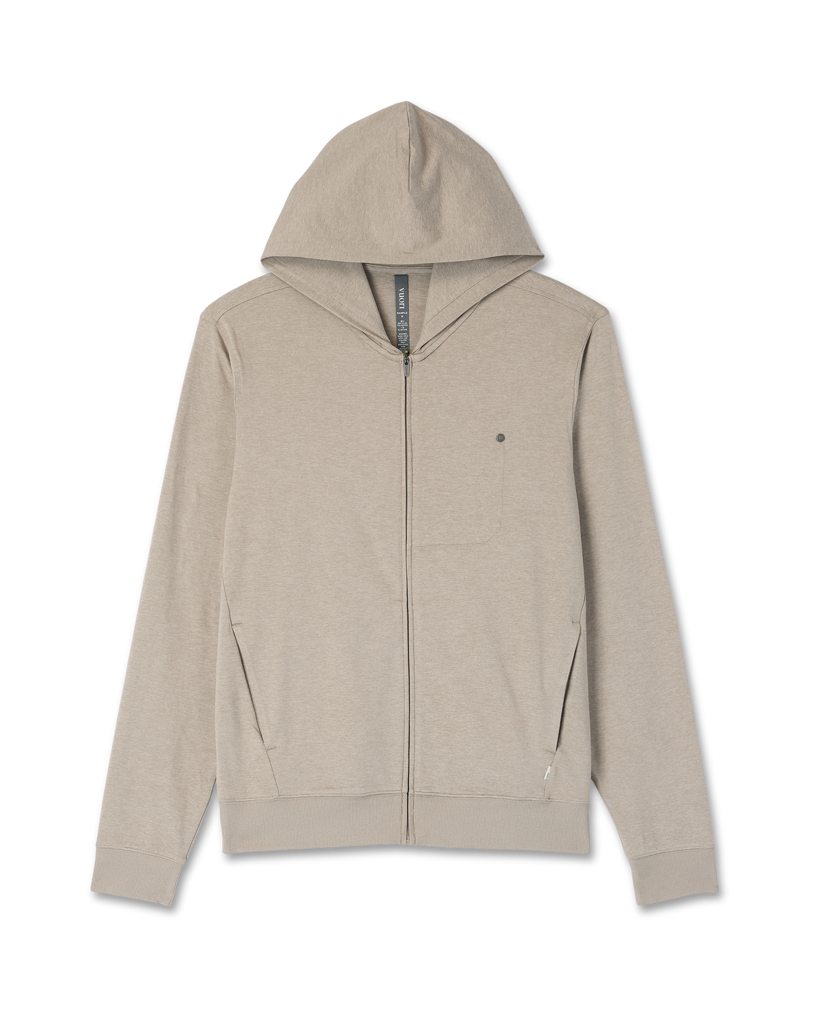 Ponto Full Zip Hoodie | Truffle Heather