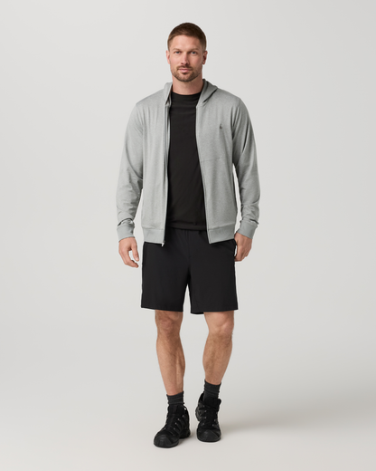 Ponto Full Zip Hoodie | Slate Rock Heather