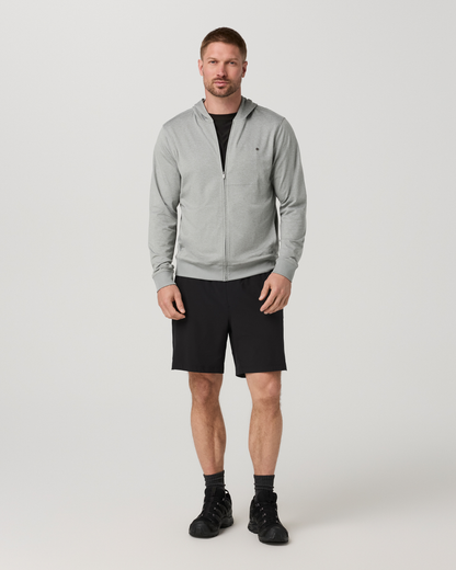 Ponto Full Zip Hoodie | Slate Rock Heather