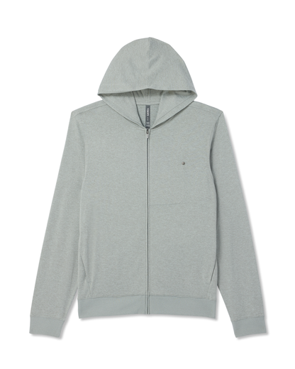 Ponto Full Zip Hoodie | Slate Rock Heather