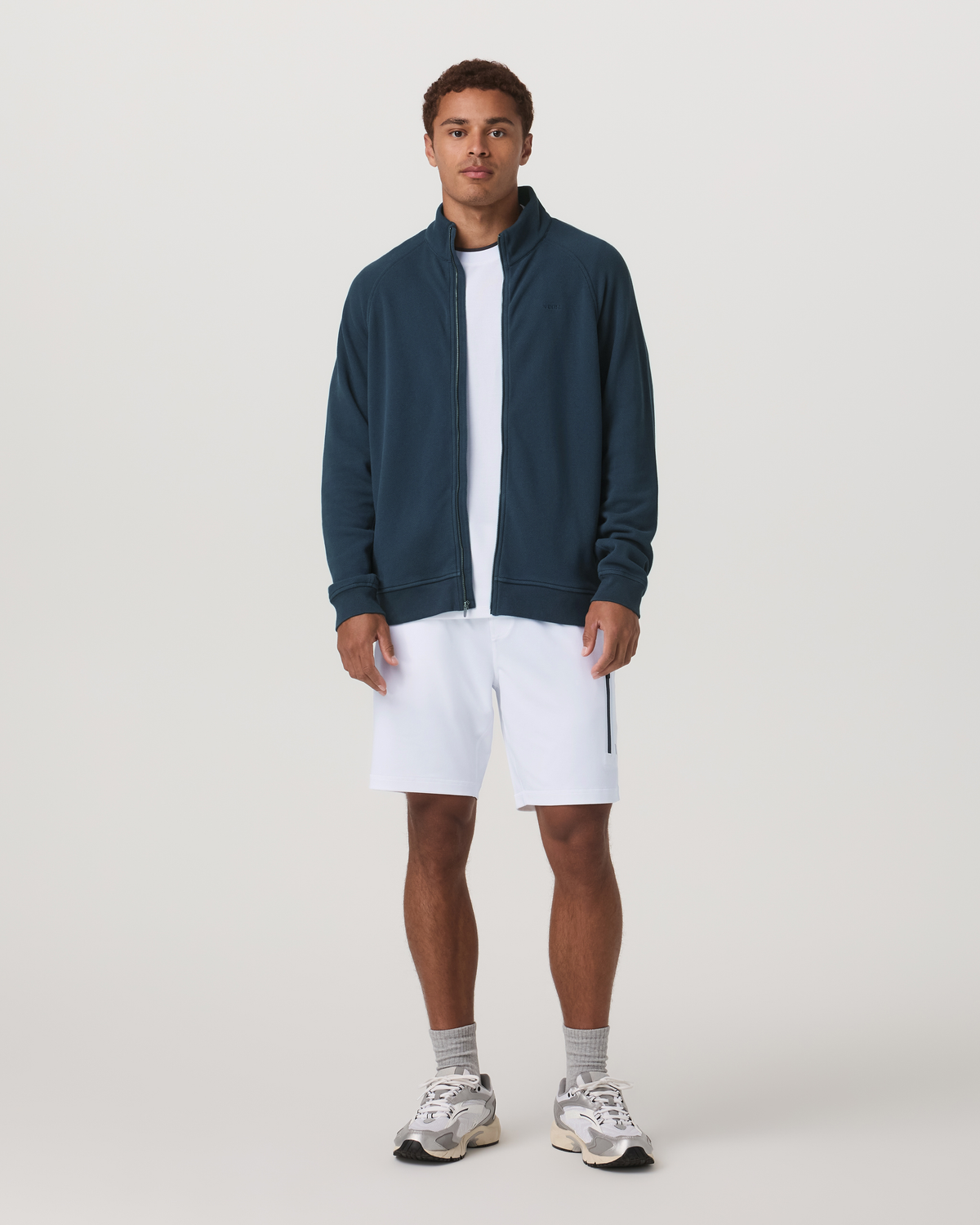 Pique Fleece Track Jacket | Ocean Blue