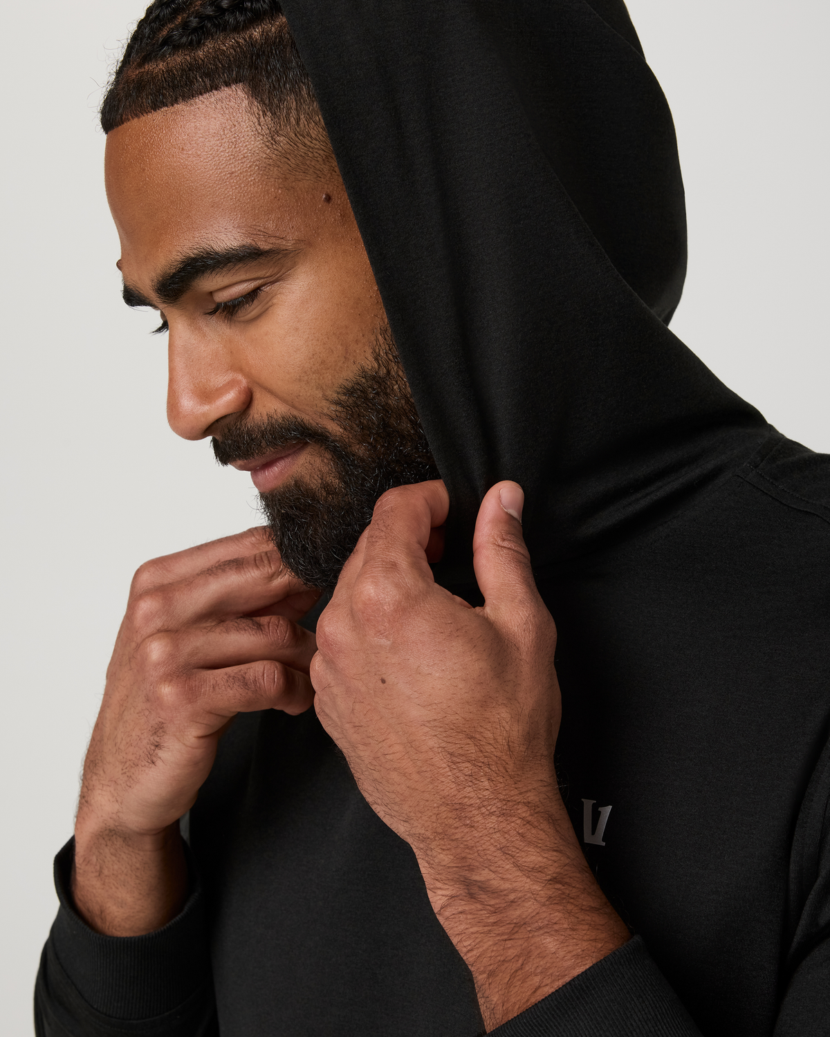 Ponto Pullover Hoodie | Black Heather
