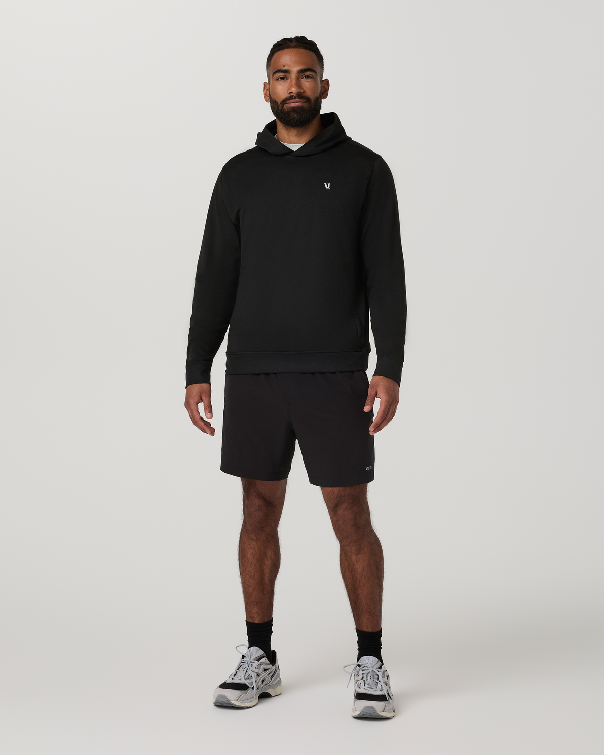 Ponto Pullover Hoodie | Black Heather
