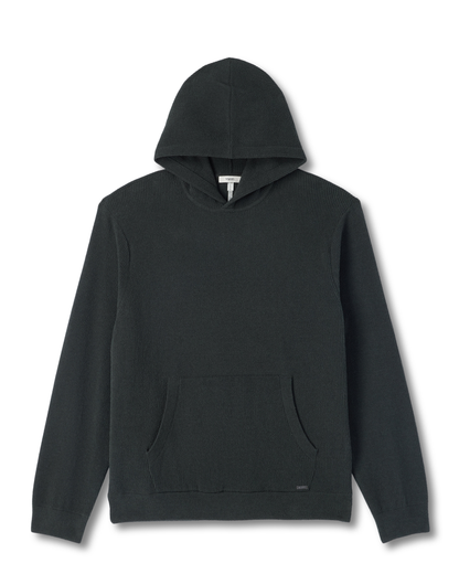 Midweight Rib Sweater Hoodie | Hunter Green