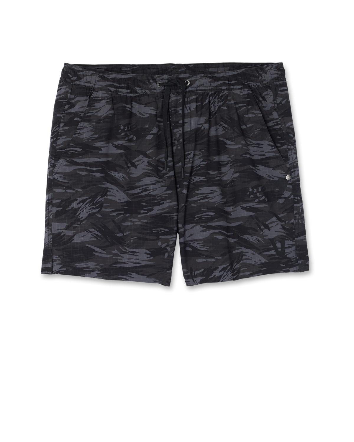 Vuori HardKore Short Lined 5" | Black Riptide Camo