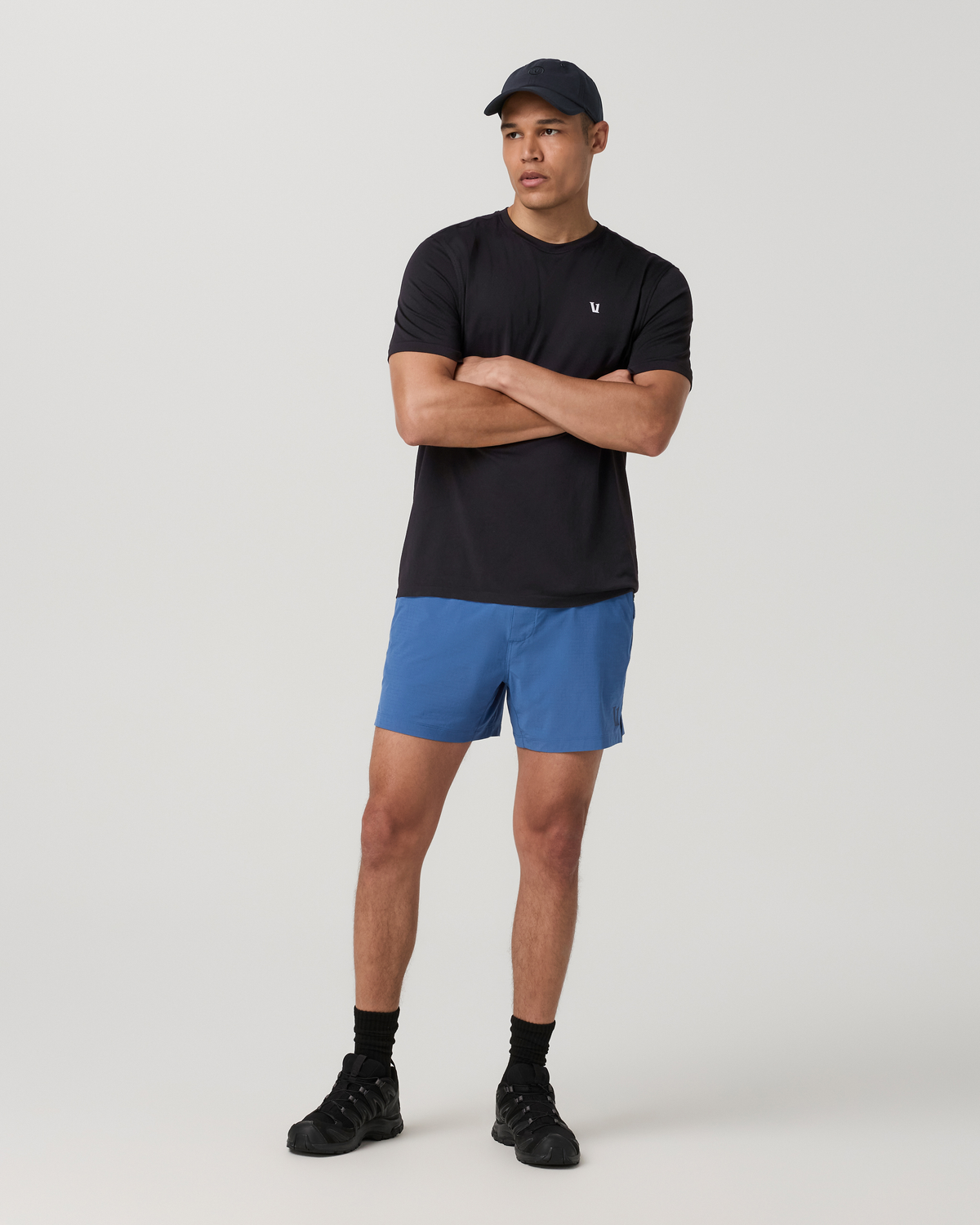 Vuori HardKore Short Lined 5" | Court Blue