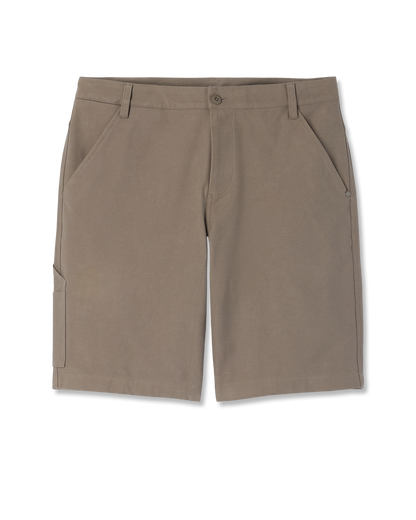 Vuori Meta™ Canvas Carpenter Short 10" | Bark