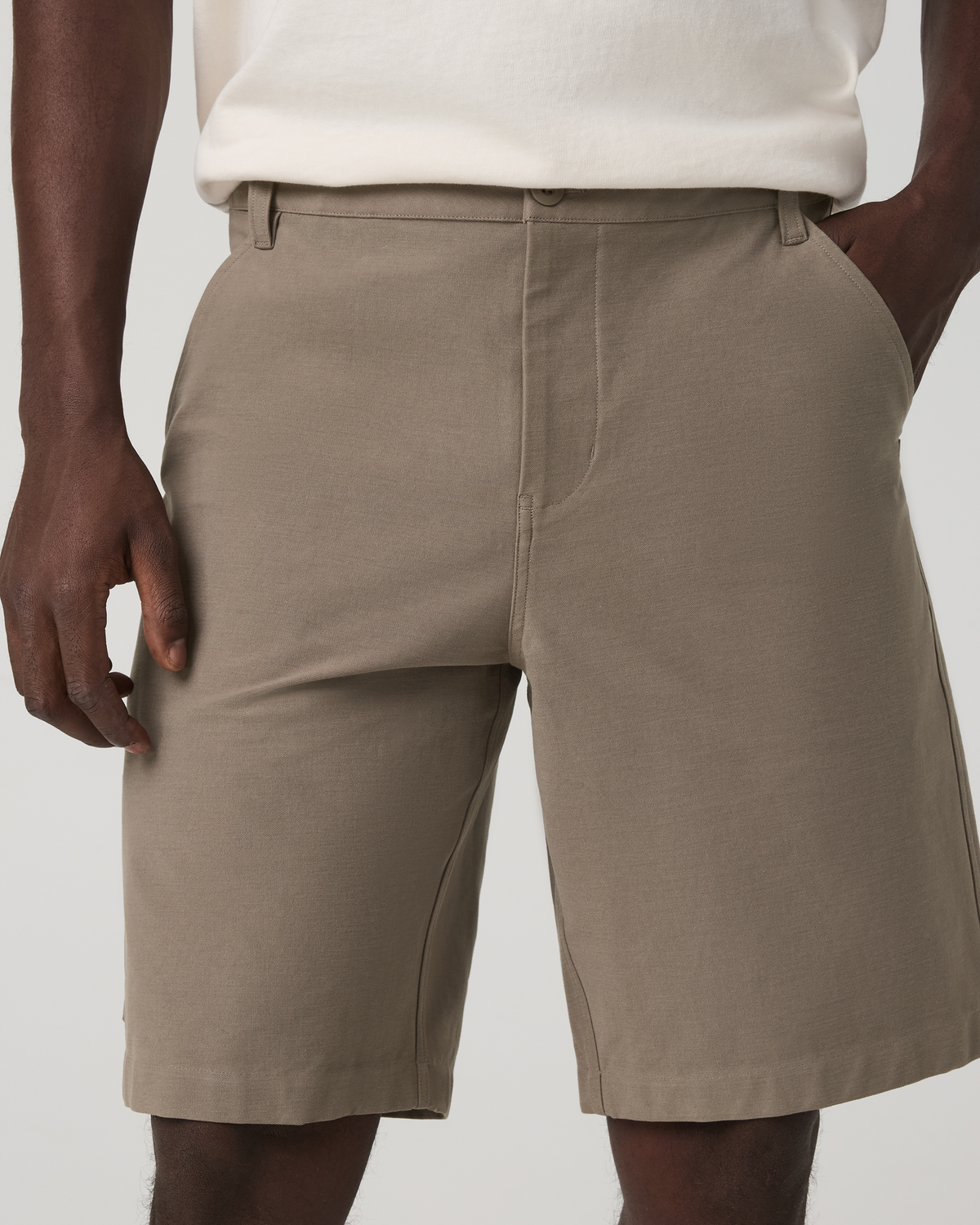 Vuori Meta™ Canvas Carpenter Short 10" | Bark