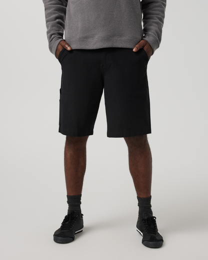 Vuori Meta™ Canvas Carpenter Short 10" | Black