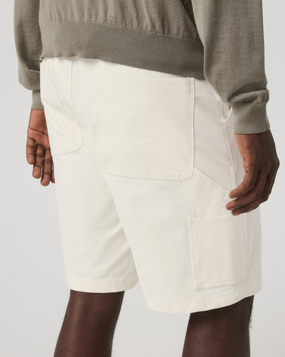 Vuori Meta™ Canvas Carpenter Short 10" | Ivory