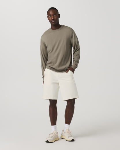 Vuori Meta™ Canvas Carpenter Short 10" | Ivory