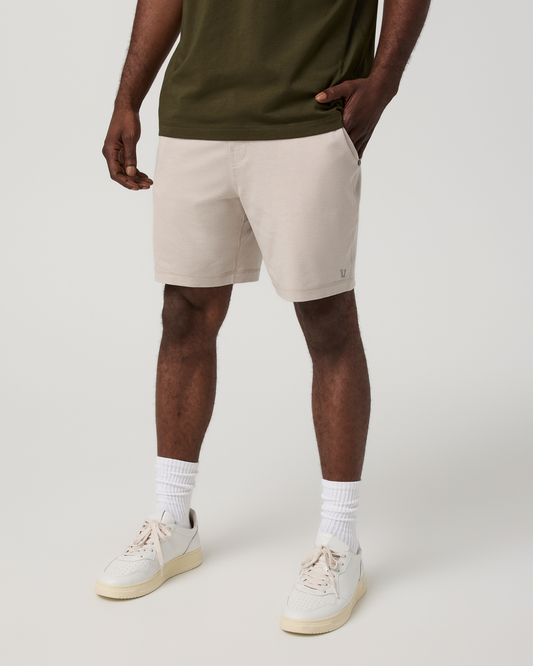 Ponto Performance Short 7" | Ecru Heather