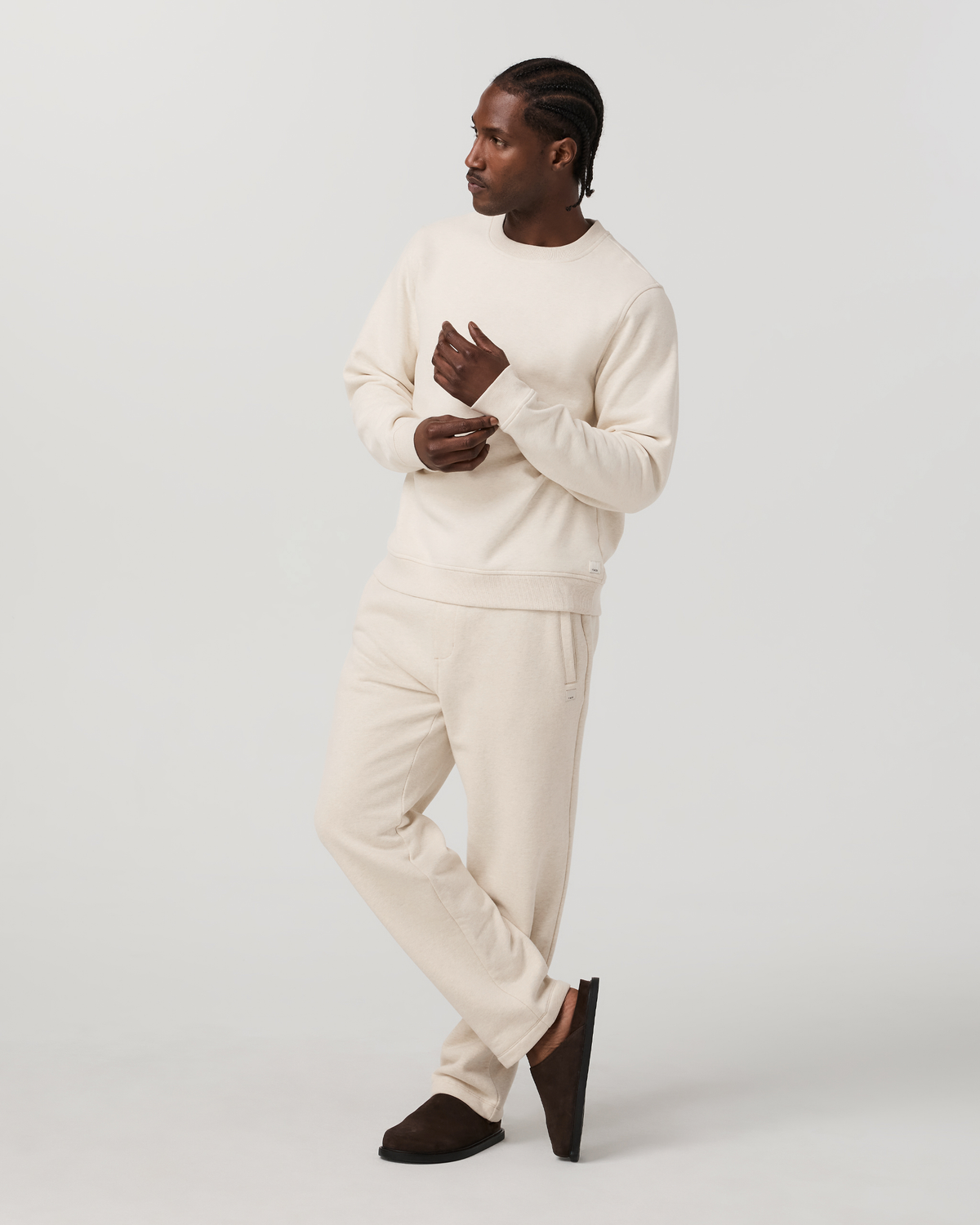 Seaside Straight Leg Sweatpant 30" | Buttermilk Heather